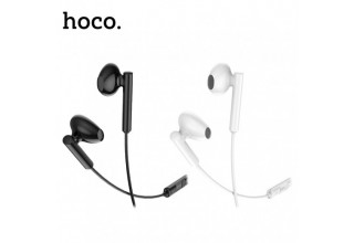 Наушники внутриканальные HOCO M64, микрофон, кнопка ответа, регулятор громкости, кабель 1.2м, цвет: черный (1/20/120)